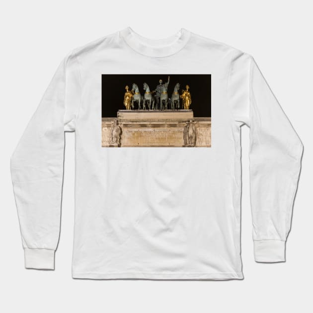 Top Of Arc de Triomphe du Carrousel © Long Sleeve T-Shirt by PrinceJohn